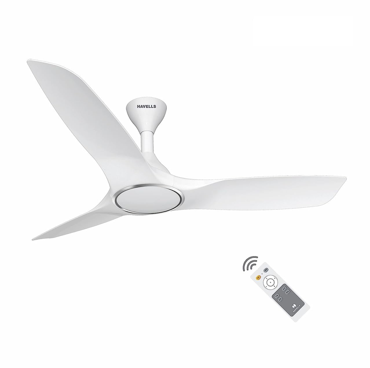 Stealth Air BLDC 1200mm Ceiling Fan| Upto 55% Energy Saving| Silent & Premium| 5 stars Rating| 100% Copper Motor| RF Remote, Memory Backup, Timer| (Pearl White, Pack Of 1)
