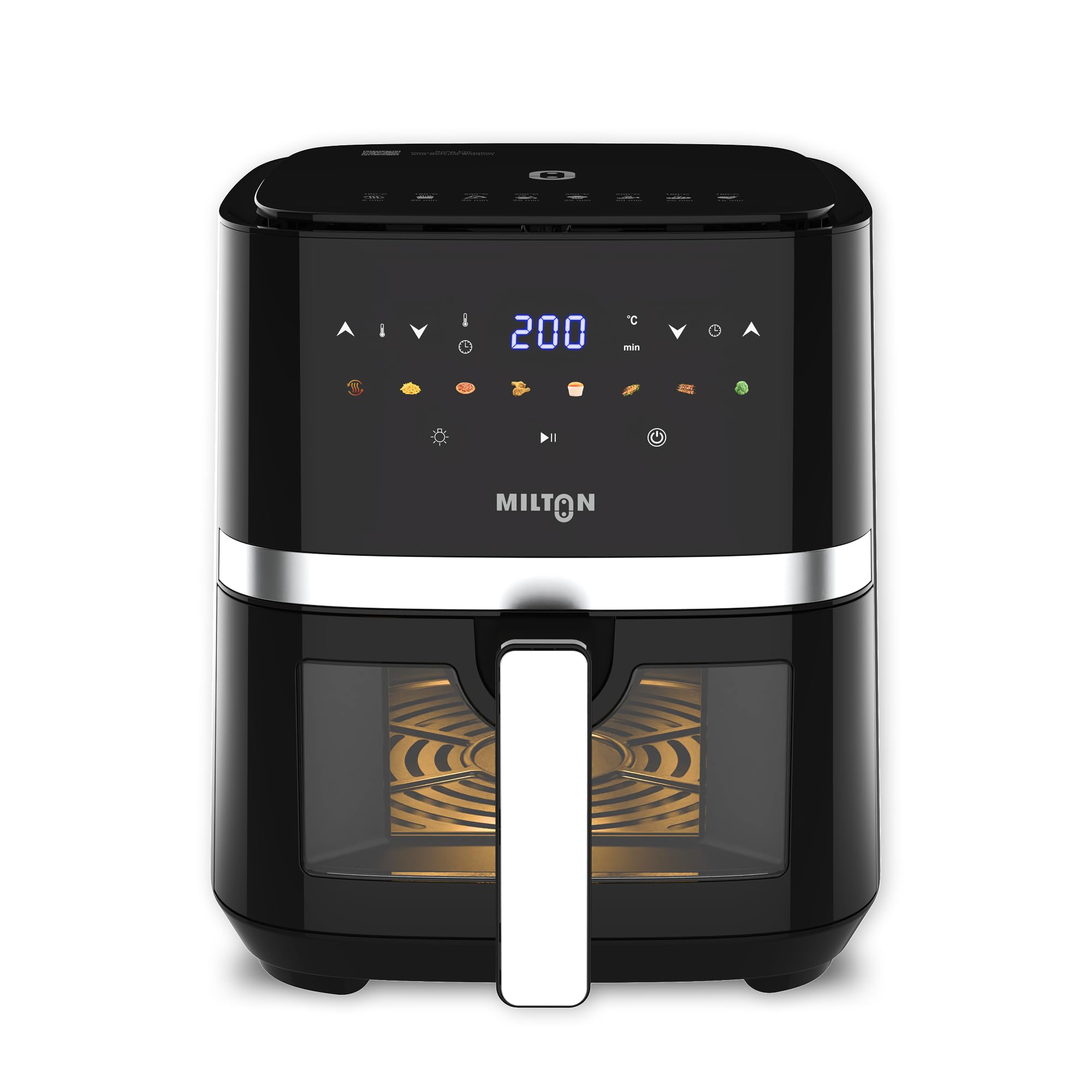 Rapid Digital Air Fryer 5L | 1450W | 360° High Speed Air Circulation | Up to 90% Less Oil Usage | 8 Preset Menus | Touch Control Panel & Digital Display | Auto Shut-Off | 1 Year Warranty