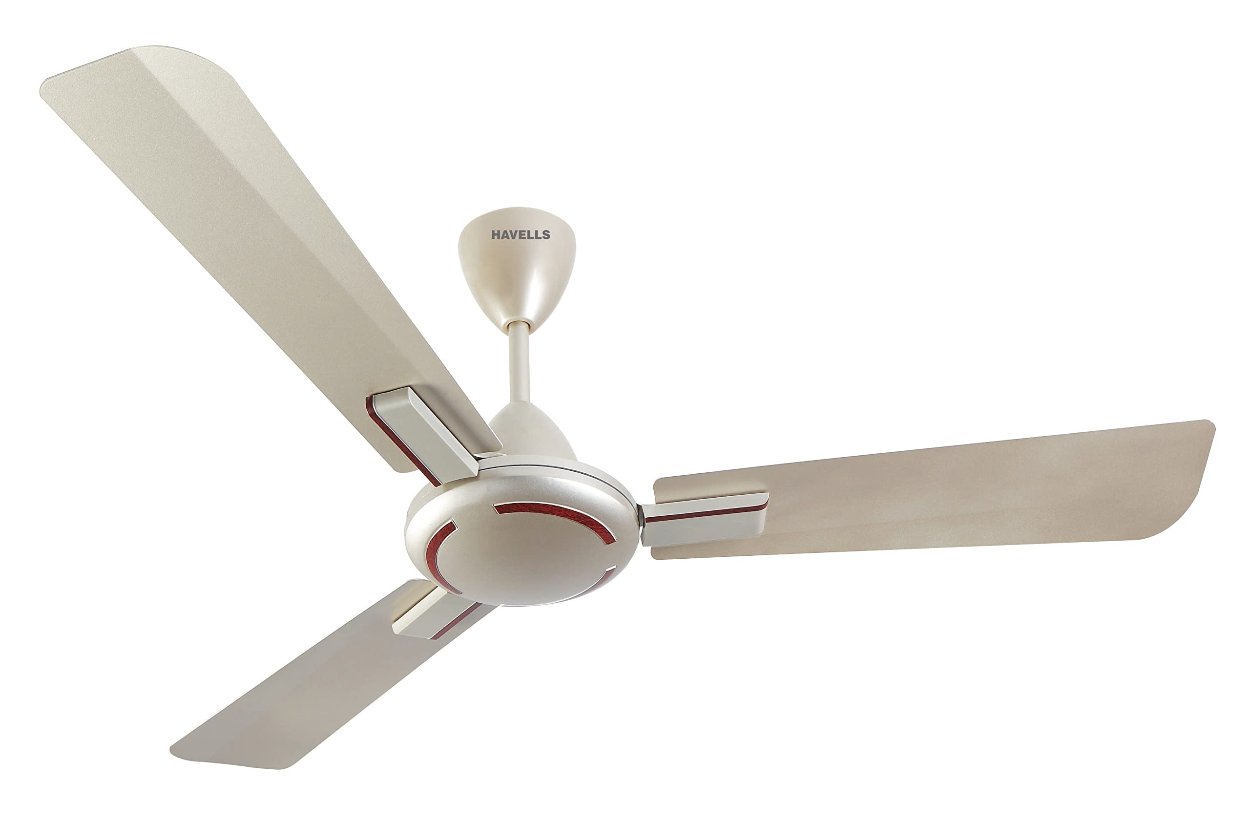 1200mm Ambrose Energy Saving High Speed Ceiling Fan|Premium Finish, Deco.Fan, Elegant Looks, High Air Delivery, 100% Pure Copper Motor|2 Yr Warranty by Brand | (Pack of 1, Gold Mist Wood)