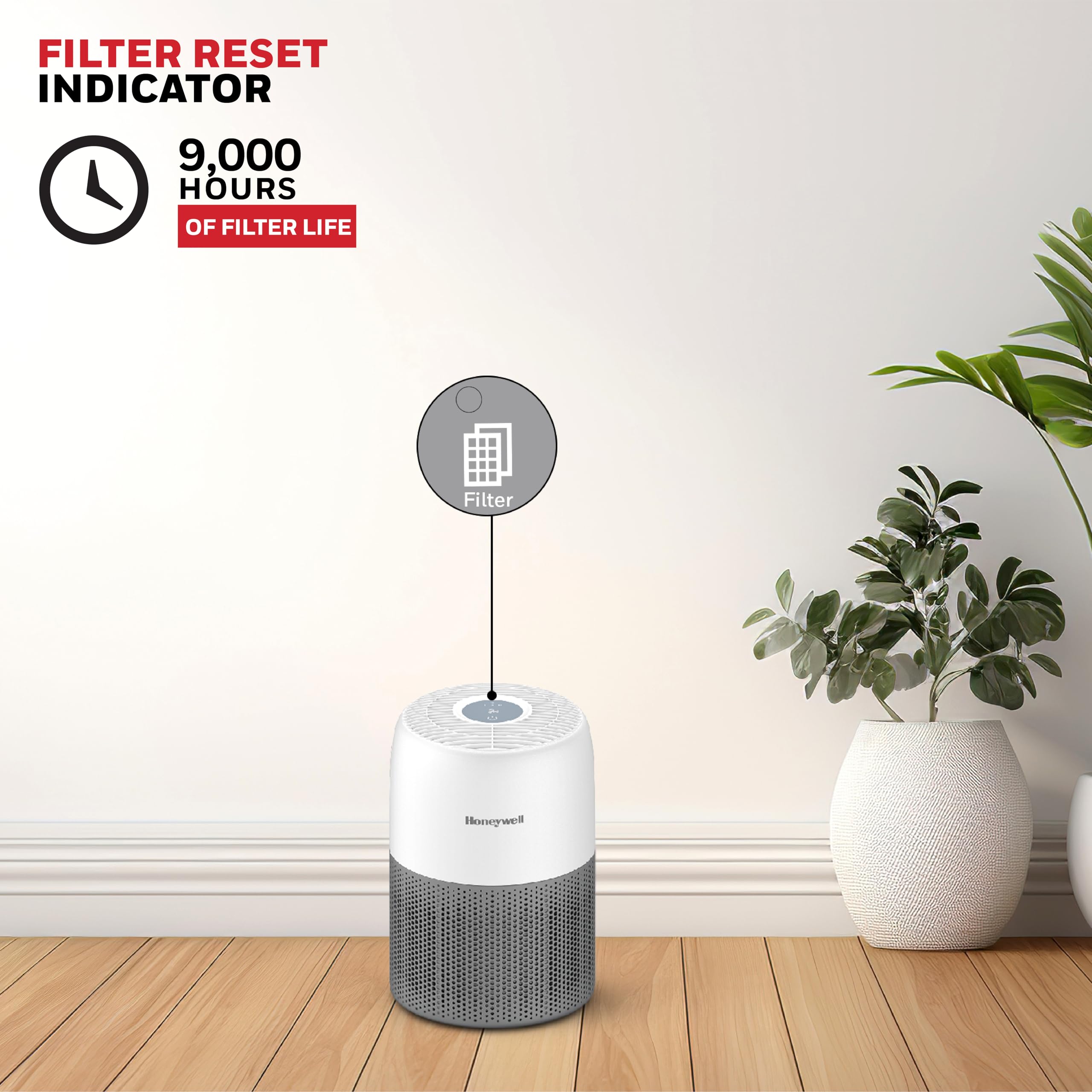 Air Purifier for Home & Office, 3-in-1, Pre, H13 HEPA, Activated Carbon, Removes 99.99% Pollutants, Allergens, Pet Dander, Smoke, Dust & Pollens - Air touch V1