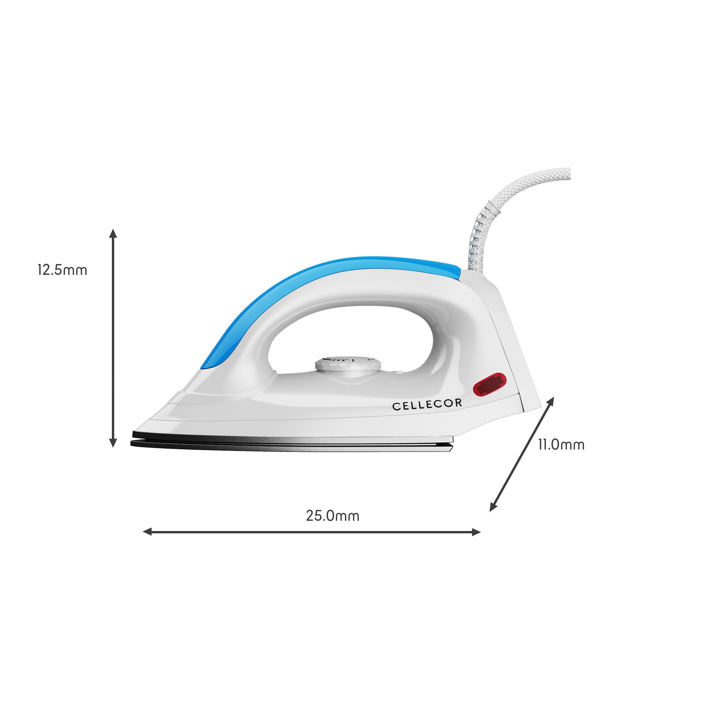 CDILW10 Crease 1000W Heating Power Electric Dry Iron (Blue)